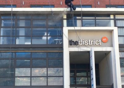 Painting, sealing and high pressure cleaning at The District.